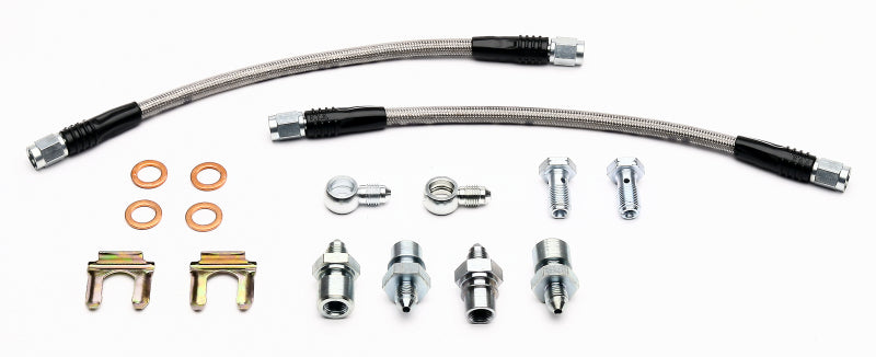 WIL Flexline Brake Hose - Wilwood Flexline Kit Rear Universal Rear w/ Combination Parking Brake Caliper 10in