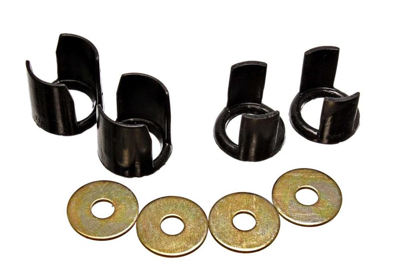 ES Subframe Bushings - Black - Energy Suspension 89-94 Nissan 240SX (S13) Black Rear Subframe Insert Set - a supplement to the subf