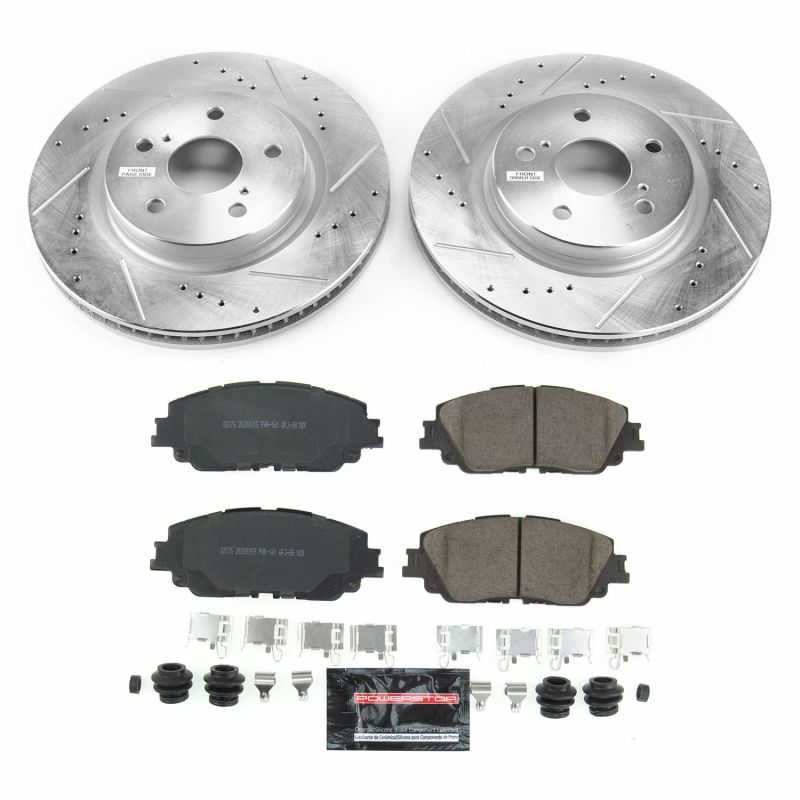 PSB Z23 Evolution Kit - Power Stop 2019 Toyota Avalon Front Z23 Evolution Sport Brake Kit