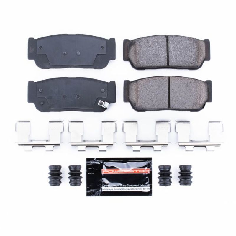 PSB Z23 Evolution Brake Pads - Power Stop 2007 Hyundai Entourage Rear Z23 Evolution Sport Brake Pads w/Hardware