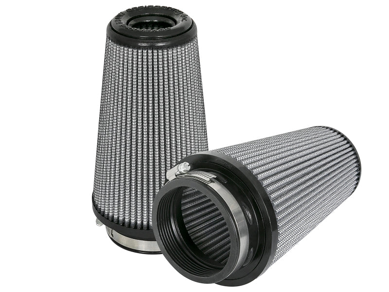 AFE Universal Pro Dry S Filter - aFe Magnum FLOW Pro DRY S Replacement Air Filter (Pair) F-3.5in. / B-5in. / T-3.5in. (Inv) / H-8in.