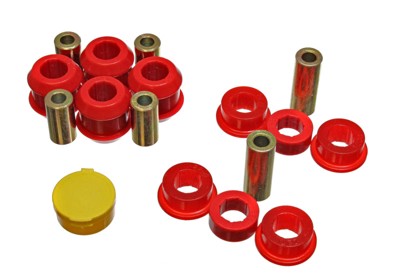 ES Cntrl Arm Bushings - Red - Energy Suspension 90-93 Acura Integra Red Front Control Arm Bushing Set