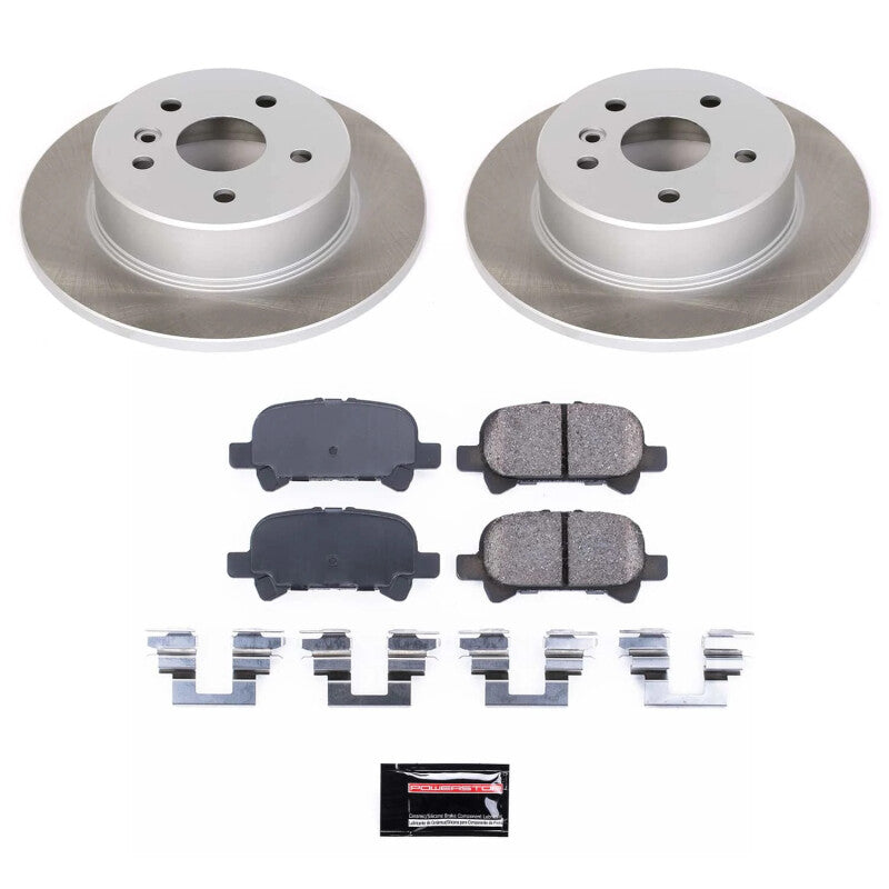 PSB Semi-Coated Rotor Kits - Power Stop 00-04 Toyota Avalon Rear Semi-Coated Rotor Kit