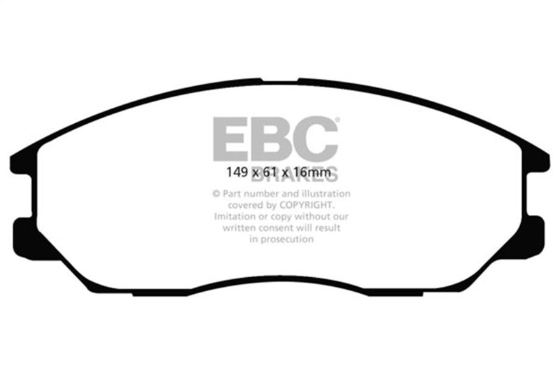 EBC Redstuff Brake Pad Sets - EBC 04-05 Hyundai XG 350 3.5 Redstuff Front Brake Pads