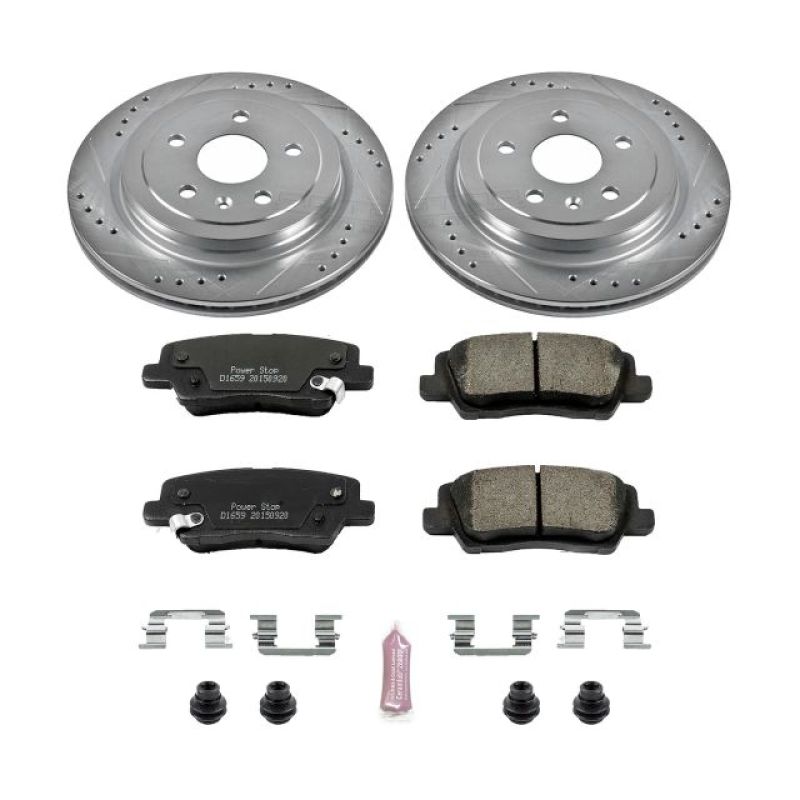 PSB Z23 Evolution Kit - Power Stop 14-18 Cadillac CTS Rear Z23 Evolution Sport Brake Kit