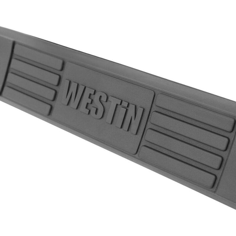 WES Nerf Bars - E-Series 3 - Westin 2014-2018 Chevy Silverado 1500 Dbl Cab (Rocker Mount) E-Series 3 Nerf Step Bars - Black