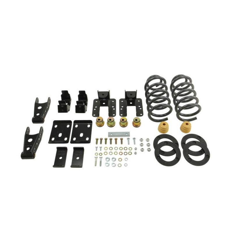 BT Lowering Kit w/o Shocks - Belltech LOWERING KIT 2014 Silverado/Sierra Std Cab 2WD 1in or 2in Front/4in Rear w/o Shocks