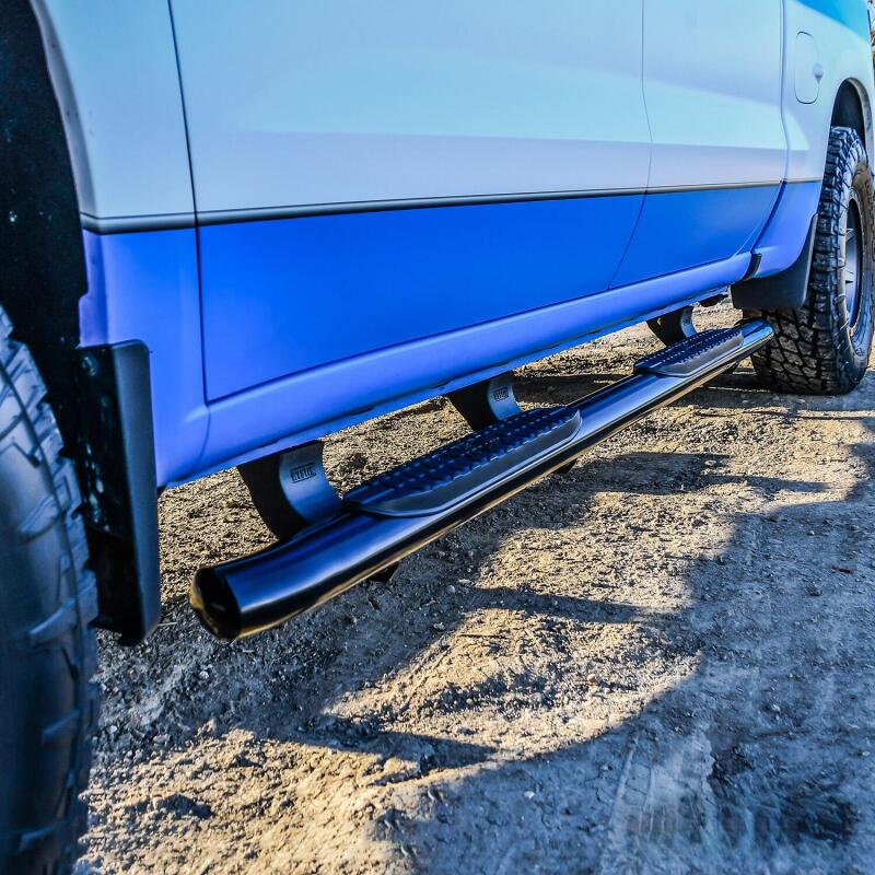 WES Nerf Bars - PRO TRAXX 5 - Westin 2019 Chevrolet Silverado/Sierra 1500 Crew Cab Non LD PRO TRAXX 5 Oval Nerf Step Bars - Black