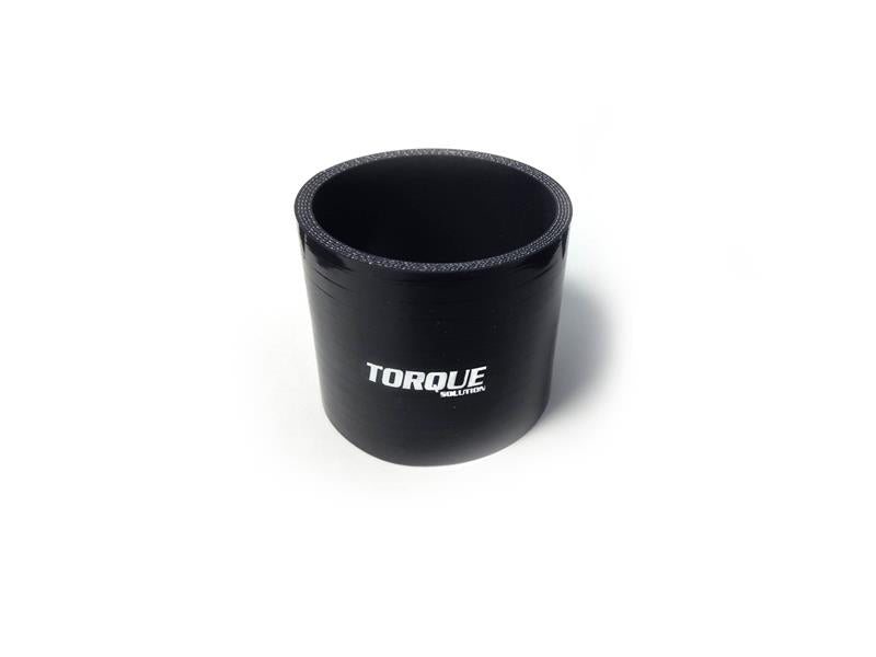 TQS Silicone Couplers - Black - Torque Solution Straight Silicone Coupler: 4in Black Universal
