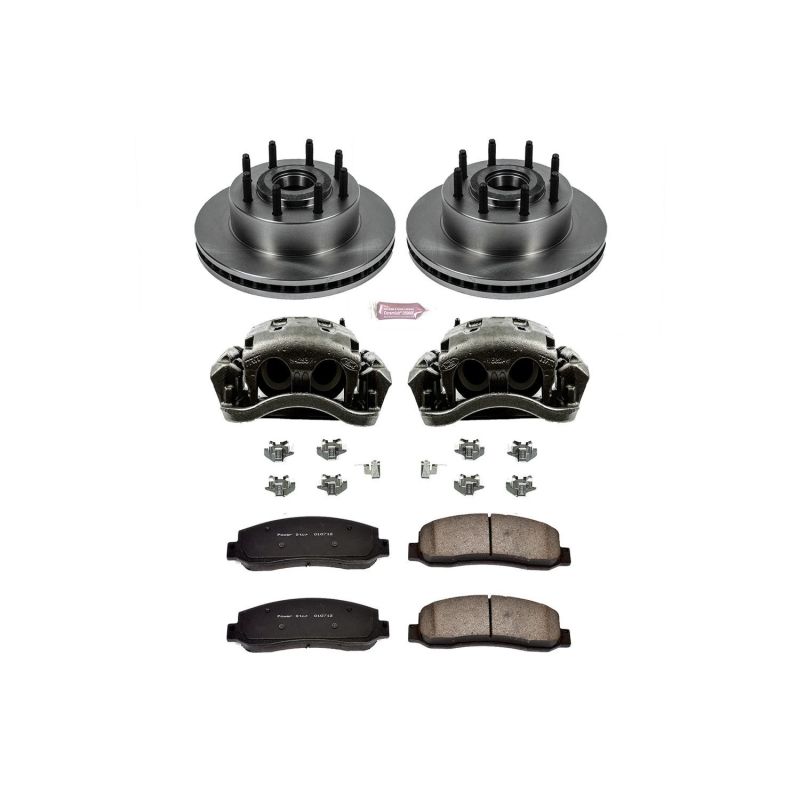 PSB Autospecialty Rotor - Power Stop 07-10 Ford F-350 Super Duty Front Autospecialty Kit w/Cals