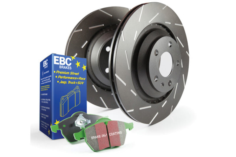 EBC USR Slotted Rotor Sets - EBC S2 Kits Greenstuff Pads and USR Rotors