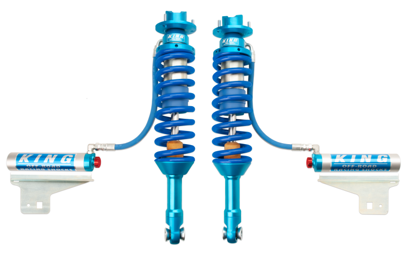 KIN 3.0 Coilovers - King Shocks 10-14 Ford F150 Raptor 4WD Front 3.0 Dia Remote Reservoir Coilover w/Adjuster (Pair)