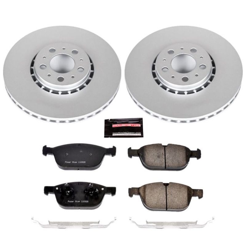 PSB Z23 Evolution Coated Kit - Power Stop 03-14 Volvo XC90 Front Z23 Evolution Sport Coated Brake Kit