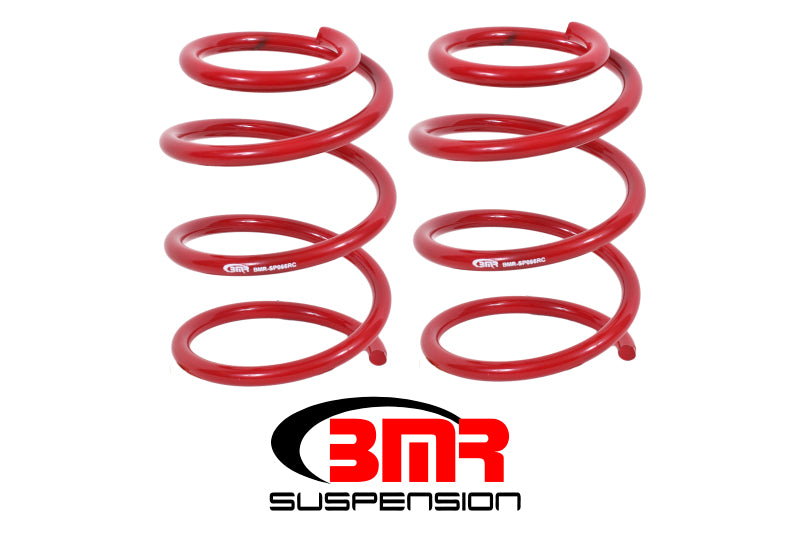BMR Lowering Springs - BMR 05-14 S197 Mustang GT Front Handling Version Lowering Springs - Red