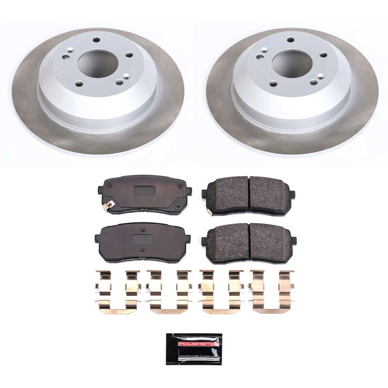 PSB Semi-Coated Rotor Kits - Power Stop 15-21 Kia Sedona Rear Semi-Coated Rotor Kit
