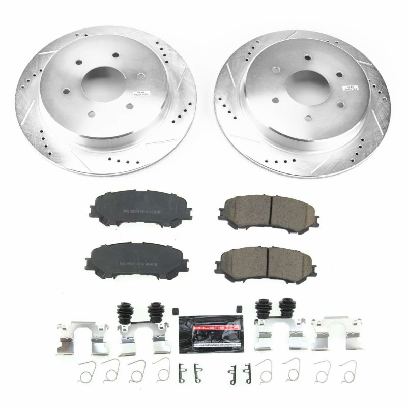 PSB Z23 Evolution Kit - Power Stop 17-18 Nissan Titan Rear Z23 Evolution Sport Brake Kit