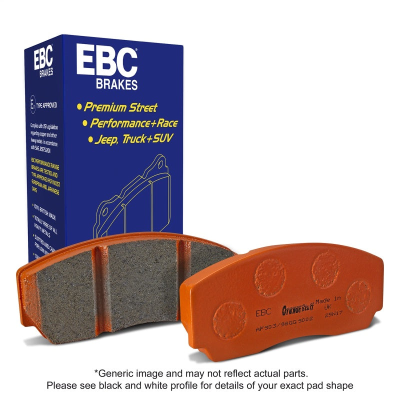 EBC Extra Duty Brake Pad Sets - EBC 2016+ Chrysler Pacifica (Ru) 3.6L Extra Duty Front Brake Pads