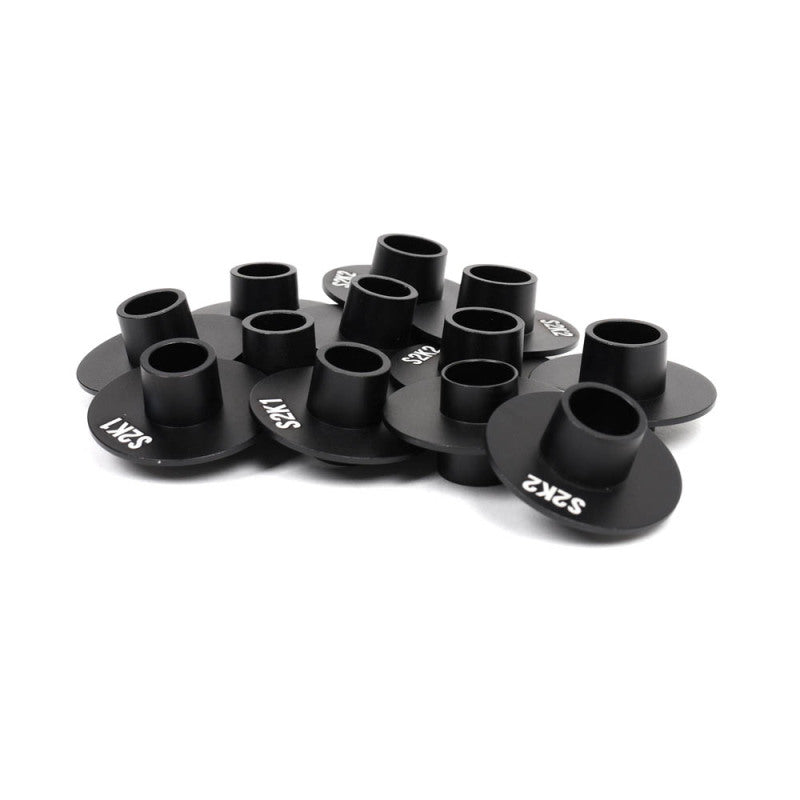 BX Subframe Hard Collar Kits - BLOX Racing Subframe Hard Collar Kit for All S2000 - Front and Rear total 12 Pieces (Gold)