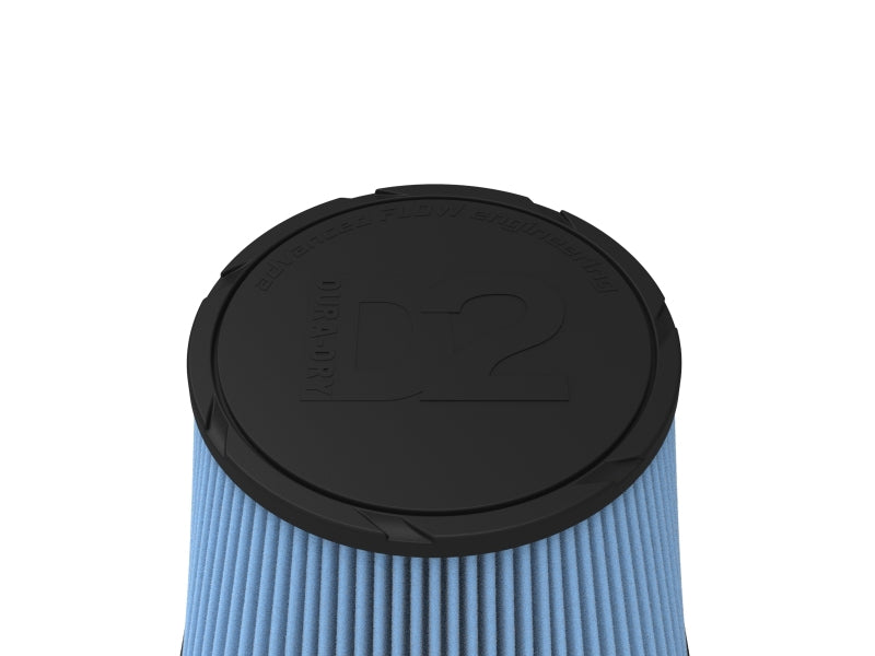 AFE Universal D2 Dura Dry Air Filter - aFe Magnum FORCE Intake Replacement Air Filter w D2 Dry Media 7-1/8in x(8-3/4x8-3/4)in x7in x6-3/4in