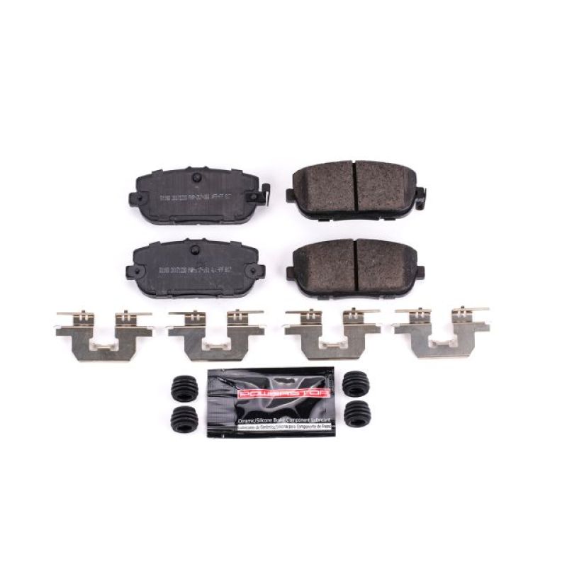 PSB Z23 Evolution Brake Pads - Power Stop 17-19 Fiat 124 Spider Rear Z23 Evolution Sport Brake Pads w/Hardware