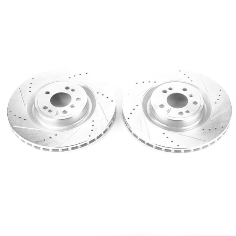 PSB Evolution Drill/Slot Rotor - Power Stop 13-16 Mercedes-Benz GL350 Front Evolution Drilled & Slotted Rotors - Pair