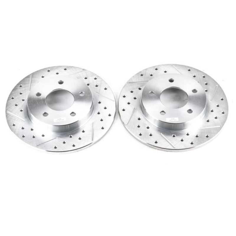 PSB Evolution Drill/Slot Rotor - Power Stop 00-05 Buick LeSabre Rear Evolution Drilled & Slotted Rotors - Pair