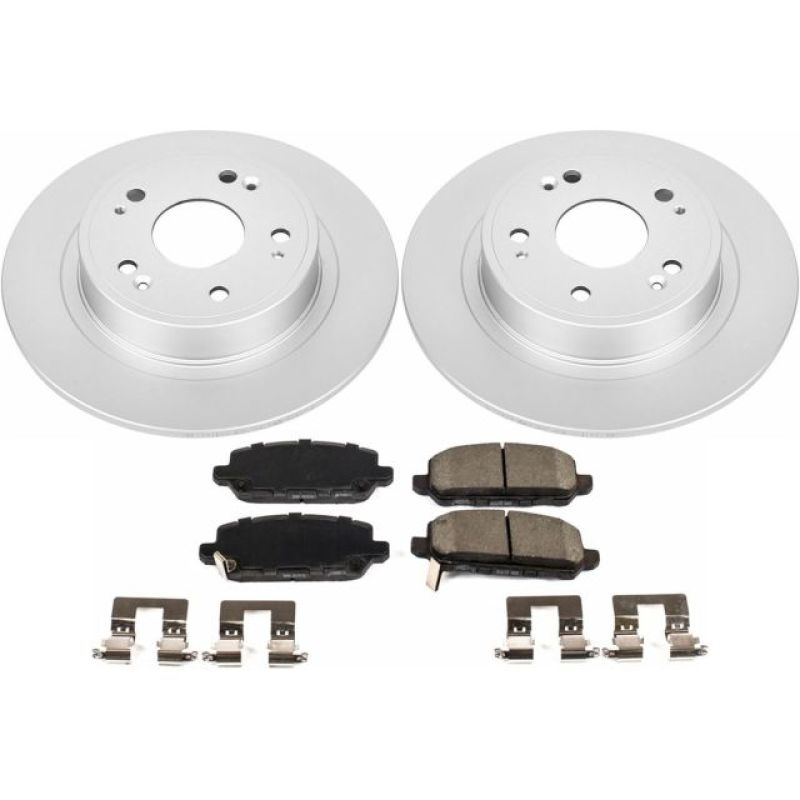 PSB Z17 Evolution Coated Kit - Power Stop 16-18 Honda HR-V Rear Z17 Evolution Geomet Coated Brake Kit