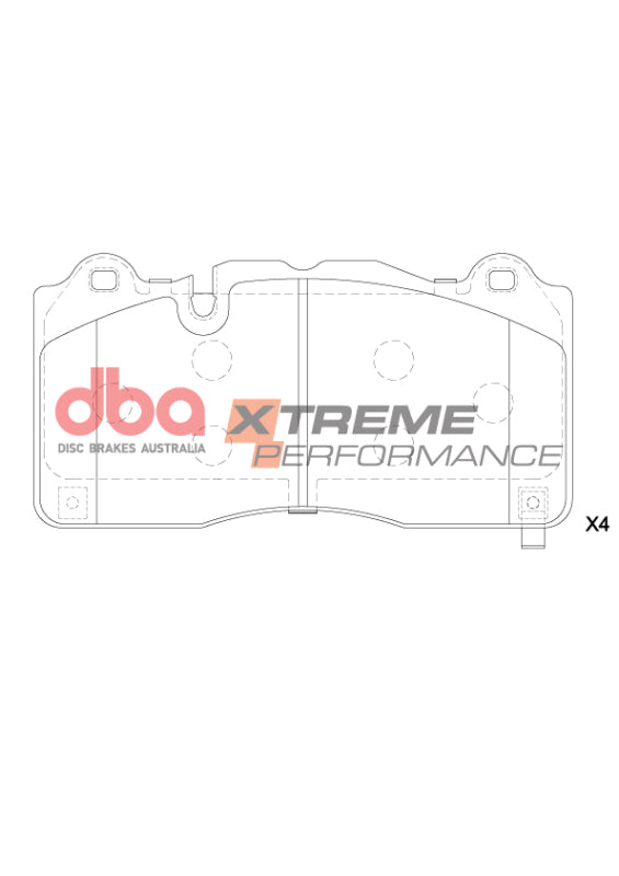 DBA XP Performance Brake Pads - DBA 19-24 Chevrolet Camaro ZL1 XP Performance Front Brake Pads
