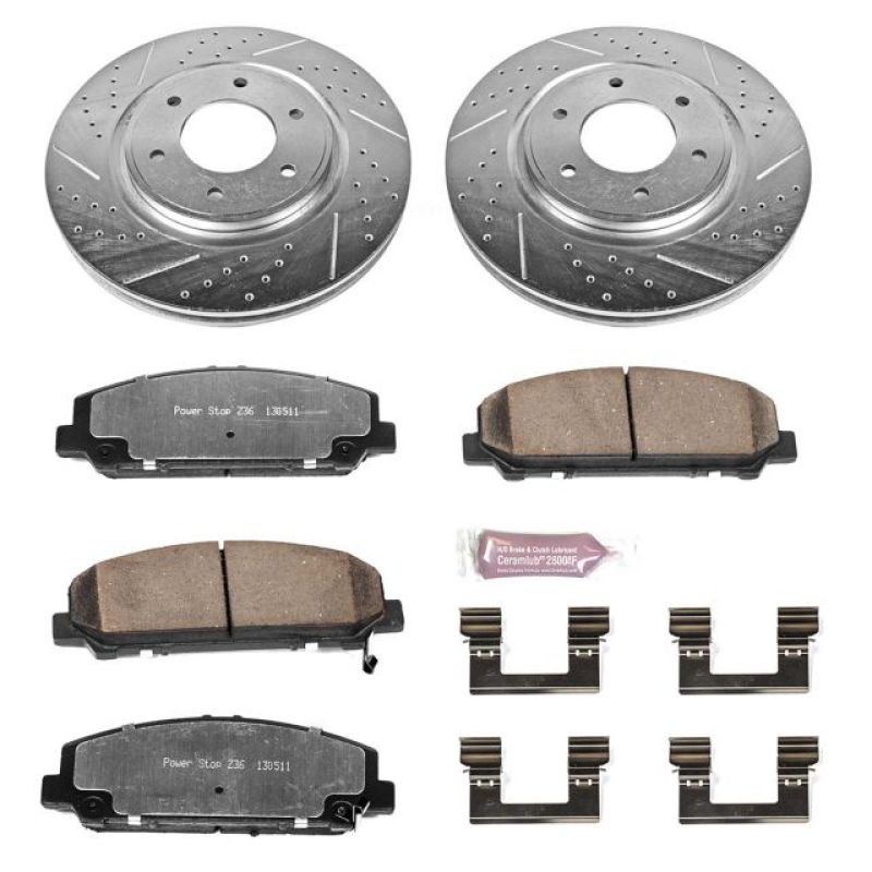 PSB Z36 Truck & Tow Kit - Power Stop 08-10 Infiniti QX56 Front Z36 Truck & Tow Brake Kit