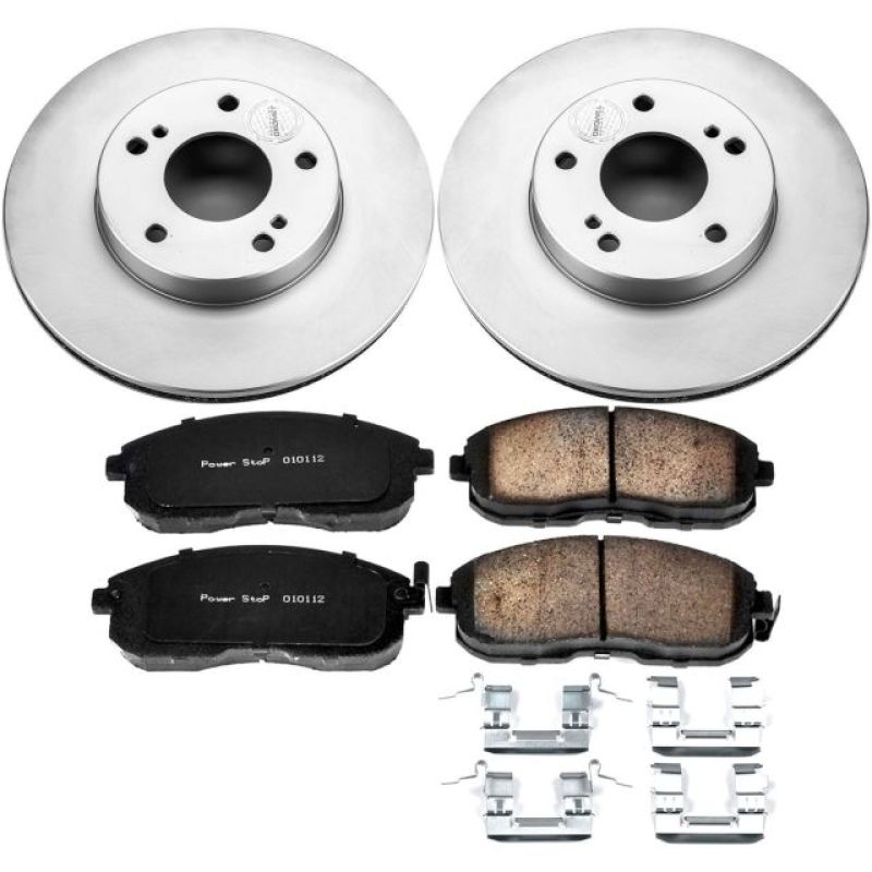 PSB Z17 Evolution Coated Kit - Power Stop 96-99 Infiniti I30 Front Z17 Evolution Geomet Coated Brake Kit