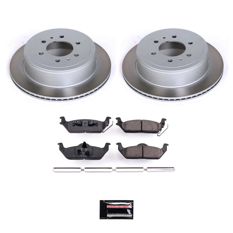 PSB Semi-Coated Rotor Kits - Power Stop 06-08 Lincoln Mark LT Rear Semi-Coated Rotor Kit