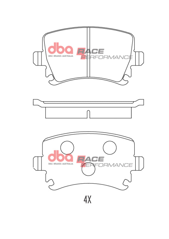 DBA RP Performance Brake Pads - DBA 05-09 Audi A4 Rear RP Performance Brake Pads