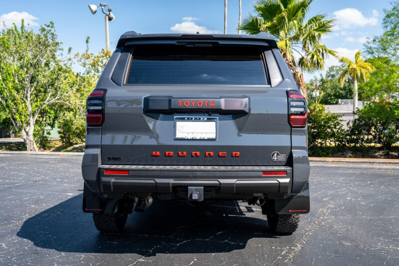 RAL UR Blk Flap/Rd Logo - Rally Armor 25-26 Toyota 4Runner Black UR Mud Flap w/ Red Logo