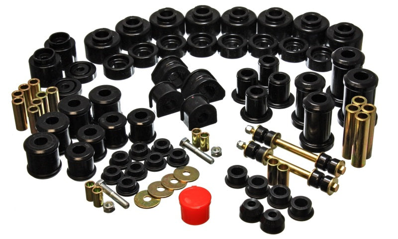 ES Hyper-Flex Sets - Black - Energy Suspension 97-01 Ford Expedition/Navigator 4WD Black Hyper-Flex Master Bushing Set