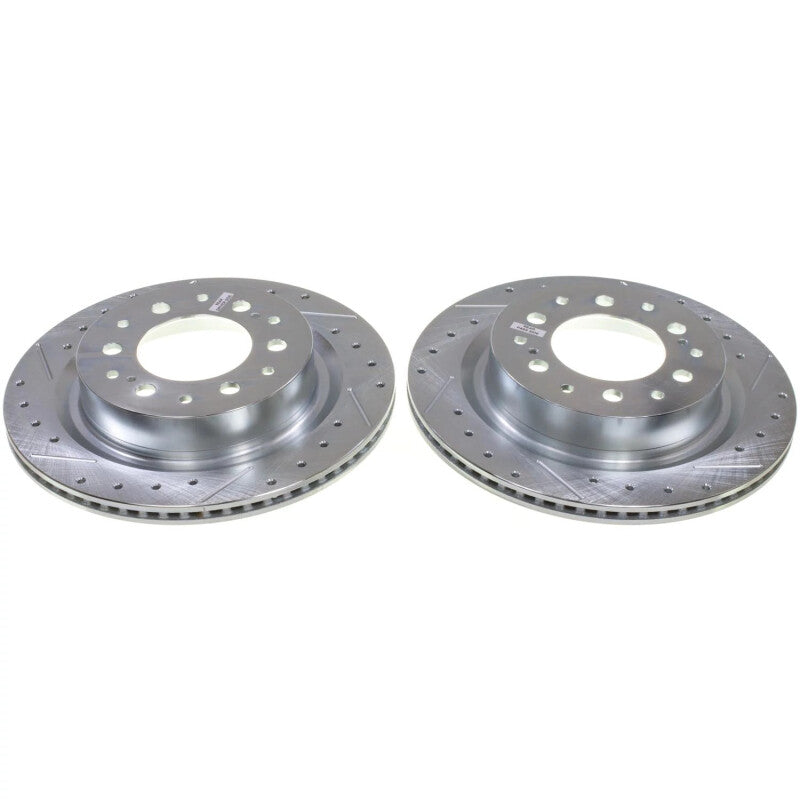 PSB Evolution Drill/Slot Rotor - Power Stop 23-24 Toyota Sequoia Rear Drilled & Slotted Rotor - Pair