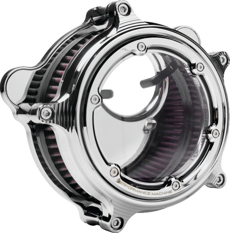 PFM Air Cleaners - Performance Machine Vision Air Cleaner W/Bezel - Chrome