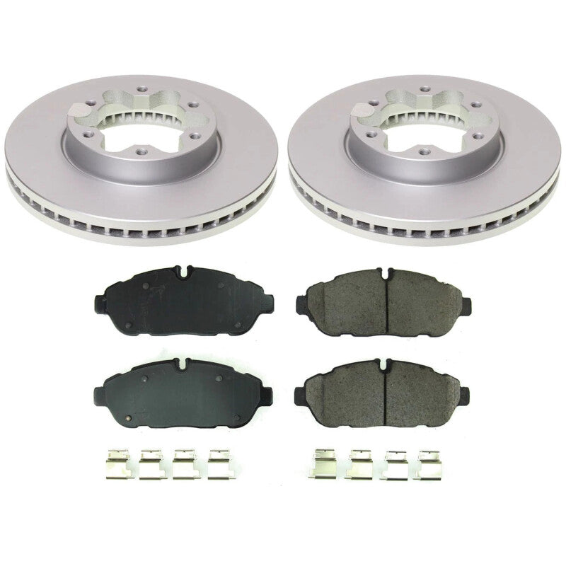 PSB Z17 Evolution Coated Kit - Power Stop 20-23 Ford Transit-150 Front Z17 Coated Brake Kit