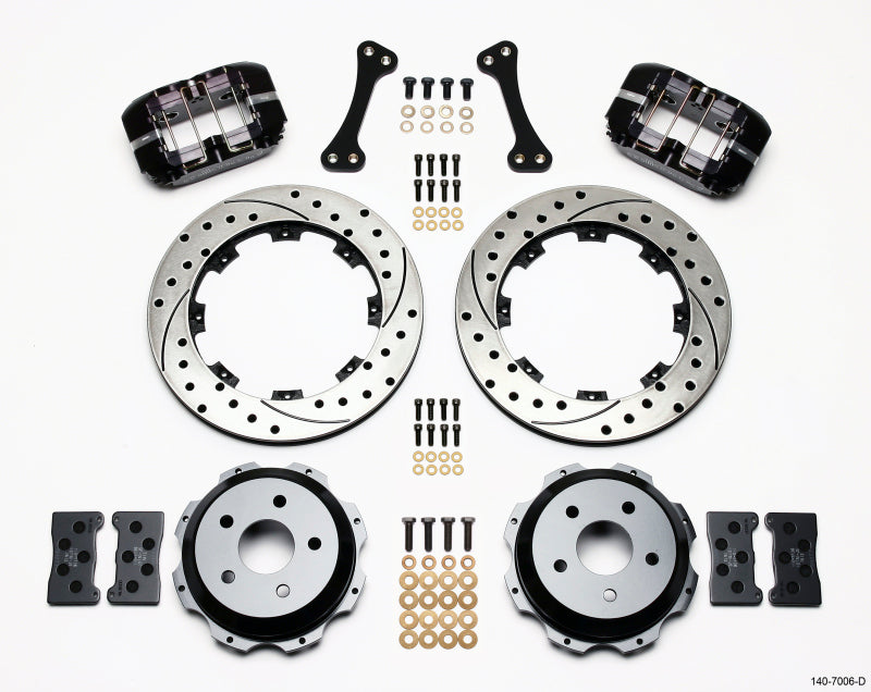 WIL Dynapro Brake Kit - Wilwood Dynapro Rear Kit 12.19in Drilled Subaru Impreza WRX