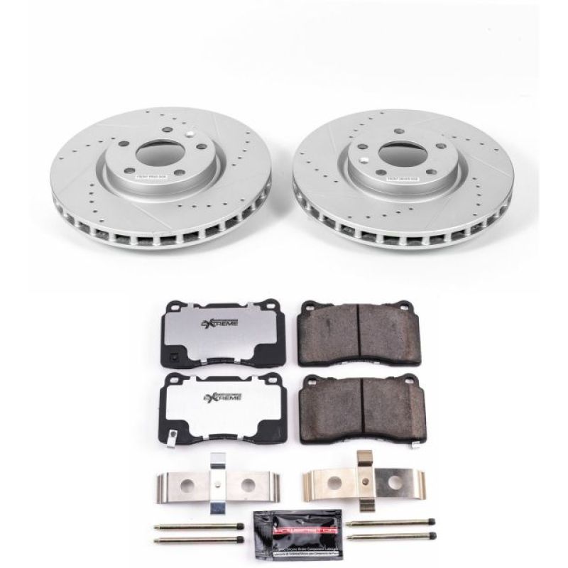 PSB Z26 Street Warrior Kit - Power Stop 2014 Chevrolet Corvette Front Z26 Street Warrior Brake Kit