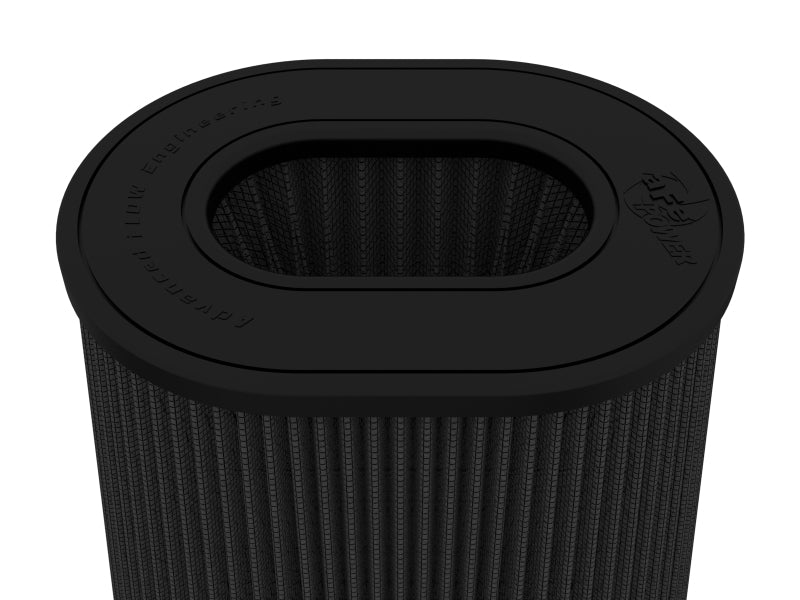 AFE Universal Pro-5 R Filter - aFe Magnum FORCE Intake Air Filter w/Black Pro 5R 5-1/2IN F x (10x8)IN B x (8x6) T (Inverted) x 9IN