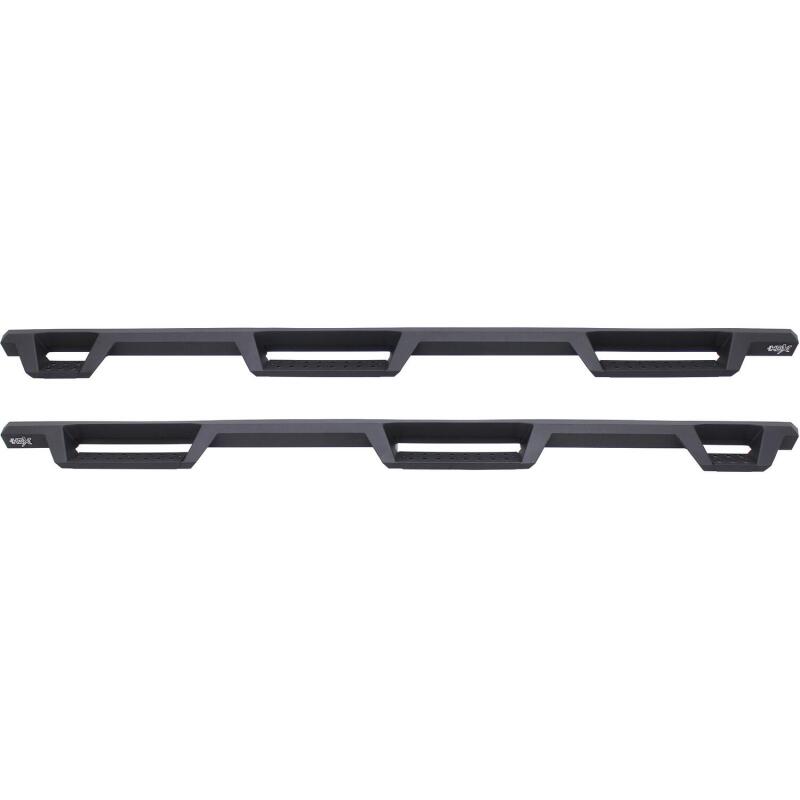 WES Nerf Bars - HDX Drop - Westin 99-16 Ford F-250/350/450/550 CC (6.75ft Bed) HDX Drop Whl to Whl Nerf Step Bars - Text Blk