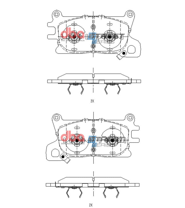 DBA Street Series Brake Pads - DBA 2021+ Genesis GV80 Street Series Rear Brake Pads