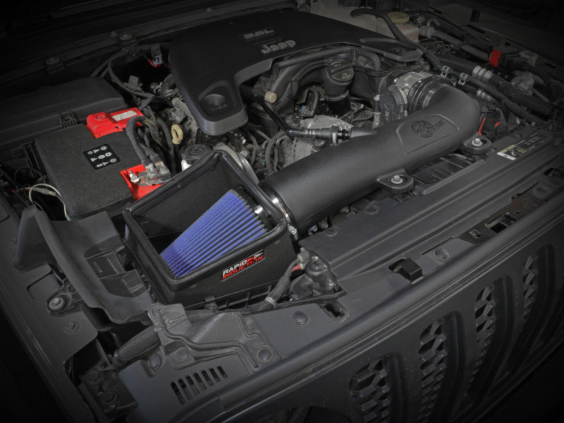 AFE Rapid Induction Stage-2 Cold Air Intakes - aFe Rapid Induction Pro 5R Cold Air Intake System 18-21 Jeep Wrangler(JL)/Gladiator(JT) 3.6L