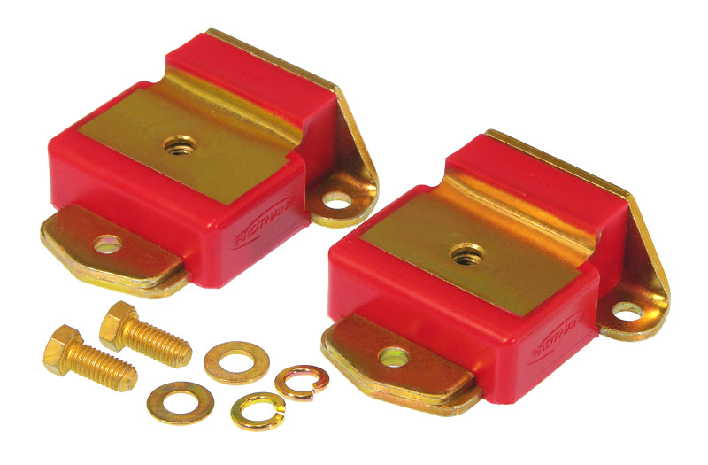 PRO Engine Mounts - Red - Prothane 63-72 GM Truck Motor Mounts - Red