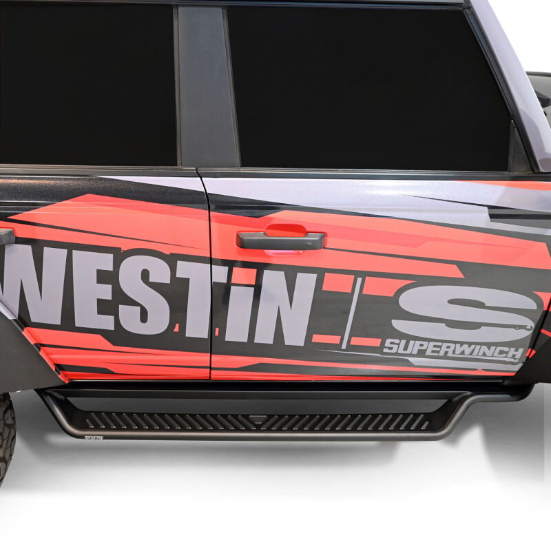 WES Running Boards - Outlaw - Westin 21-25 Ford Bronco 4dr (Excl. Sport) Outlaw Drop Running Boards - Tex. Blk
