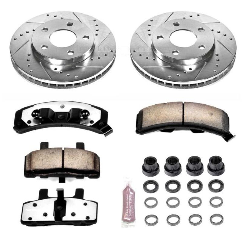 PSB Z36 Truck & Tow Kit - Power Stop 91-93 Cadillac Commercial Chassis Front Z36 Truck & Tow Brake Kit