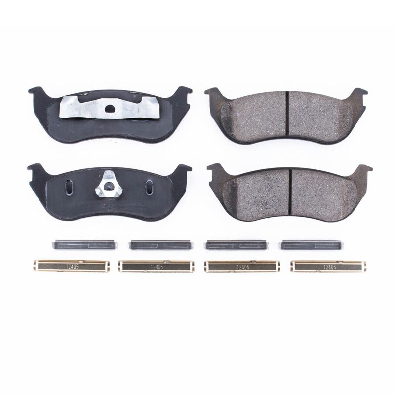PSB Z17 Evolution Brake Pads - Power Stop 96-02 Ford Crown Victoria Rear Z17 Evolution Ceramic Brake Pads w/Hardware