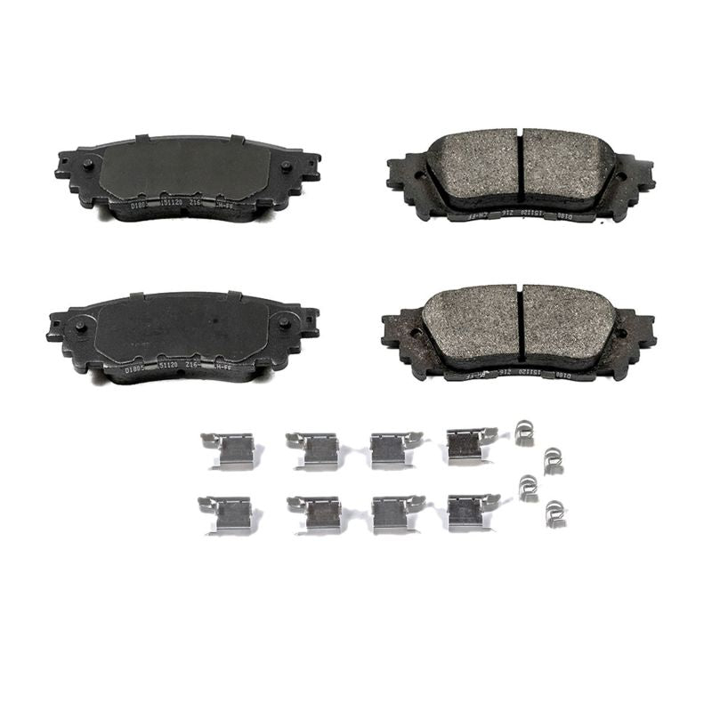 PSB Z17 Evolution Brake Pads - Power Stop 15-17 Lexus NX200t Rear Z17 Evolution Ceramic Brake Pads w/Hardware