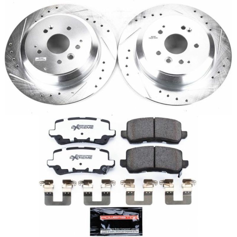 PSB Z26 Street Warrior Kit - Power Stop 17-19 Acura MDX Rear Z26 Street Warrior Brake Kit