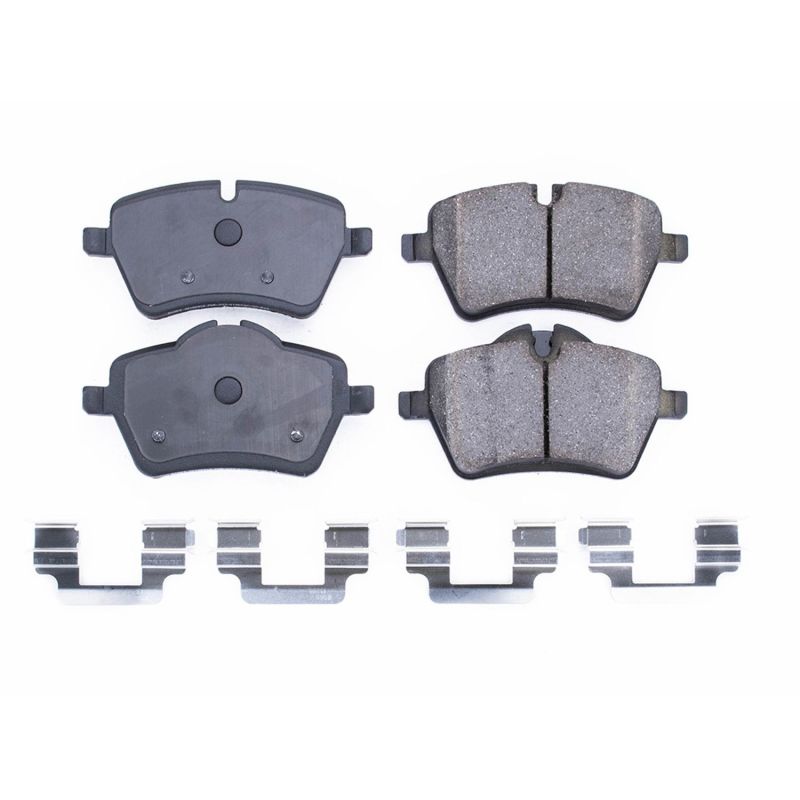 PSB Z17 Evolution Brake Pads - Power Stop 06-15 Mini Cooper Front Z17 Evolution Ceramic Brake Pads w/Hardware